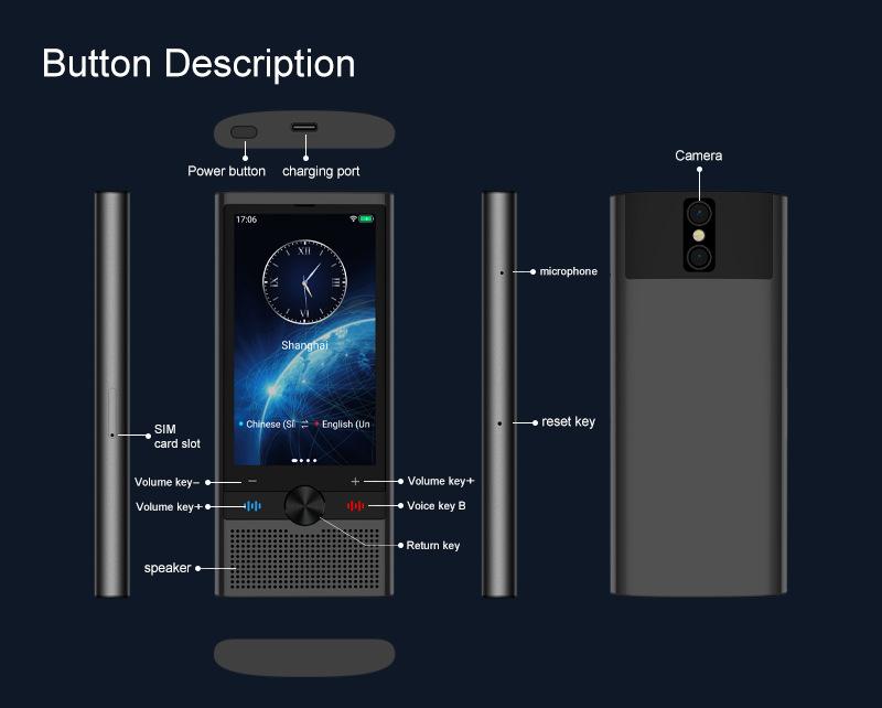 Product Introduction of Latham S10 Voice Translator 4G Network Chat GPT Multi-Language Intelligent Real-time Translation Device for Global Travel Learner 17