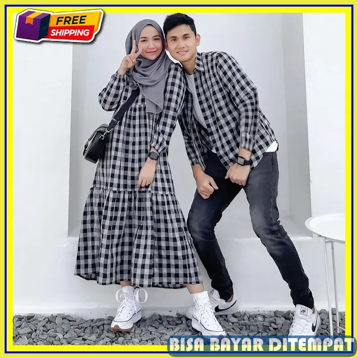 Baju Gamis Couple Pasangan Terbaru Keluarga Lebaran Doi Suami Istri Simple Baju 2022 Tebal Terbaru Viral Aesthetic Gamis Couple Elegan Pasangan Elegant Sarimbit Model Rekomendasi Kekini