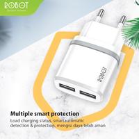 Gambar Robot RT-K9 Adapter Charger Dual Output With Kabel Micro USB 2.1A - ROBOT RT-K9 dari MMCROXY Kota Administrasi Jakarta Pusat 4 Tokopedia