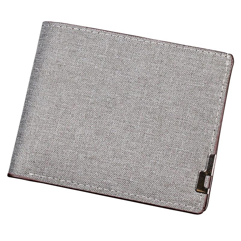 Product Introduction of [HWQ]Denim Wallets Purses Men Women Inserts Business Foldable Cowhide Wallet Picture Coin Purse   Credit ID Cards Holder Bag 23