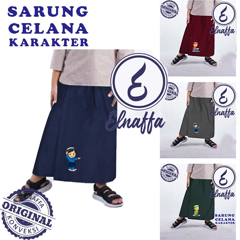 EL-NAFFA Sarung Celana Anak Usia 2-8 tahun, Motif Polos Karakter (BISA COD) 4
