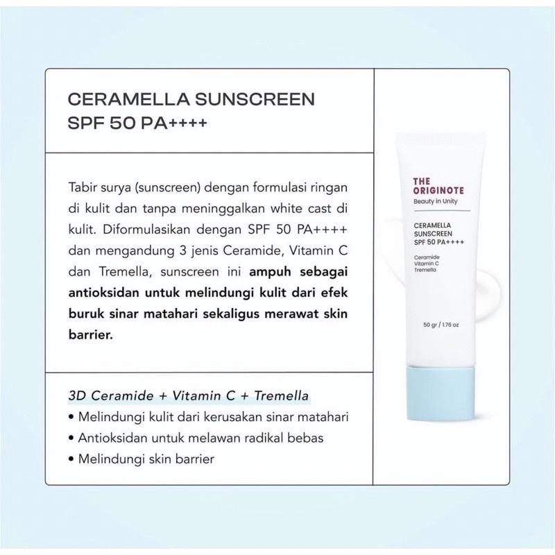 THE ORIGINOTE CERAMELLA SUNSCREEN SPF50PA++++ 50GR 1