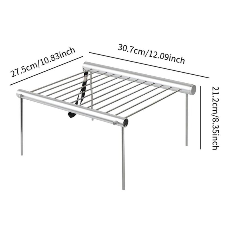 Product Introduction of Folding Campfire Grill Camp Fire Cooking Rack for RV Camping Hunting Outdoor 0