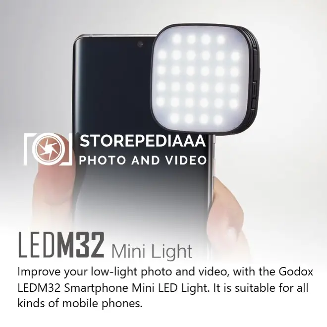 Godox LEDM32 Mini LED Light for Smartphone LEDM 32 LED M32 LED 32 1