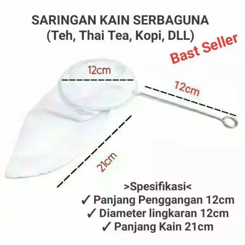 Saringan Kain Thaitea Kopi Teh 0