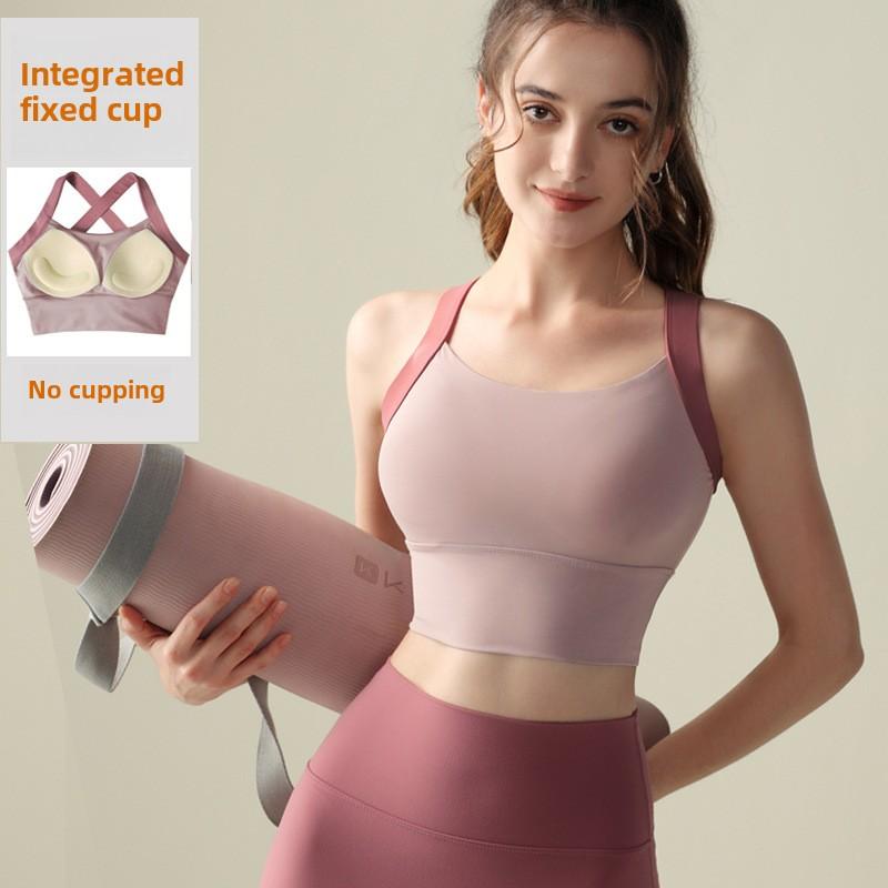 Bán Lung Linh, SHQX! Áo Ngực Tập Luyện, Thoáng Khí, Lưng Tương Phản Sành Điệu, Đệm Chống Sốc, Vừa Vặn An Toàn, Cúp Cố Định, Thích Hợp Cho Các Môn Thể Thao Như Chạy Bộ, CrossFit Và Phòng Tập Gym Thể Dục, Cho Bé Gái 0
