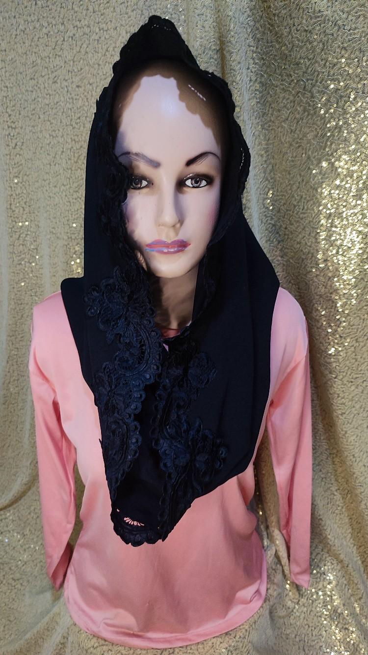 Product Introduction of HIJAB FASHION INSTAN CERRUTY CRINGKLE HITAM Ceruty Crinkle Muslim 2