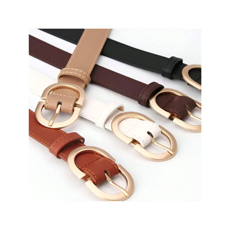 Women Fashion Double D Buckle  Versatile Belt With Multiple Colors Available Harness 3