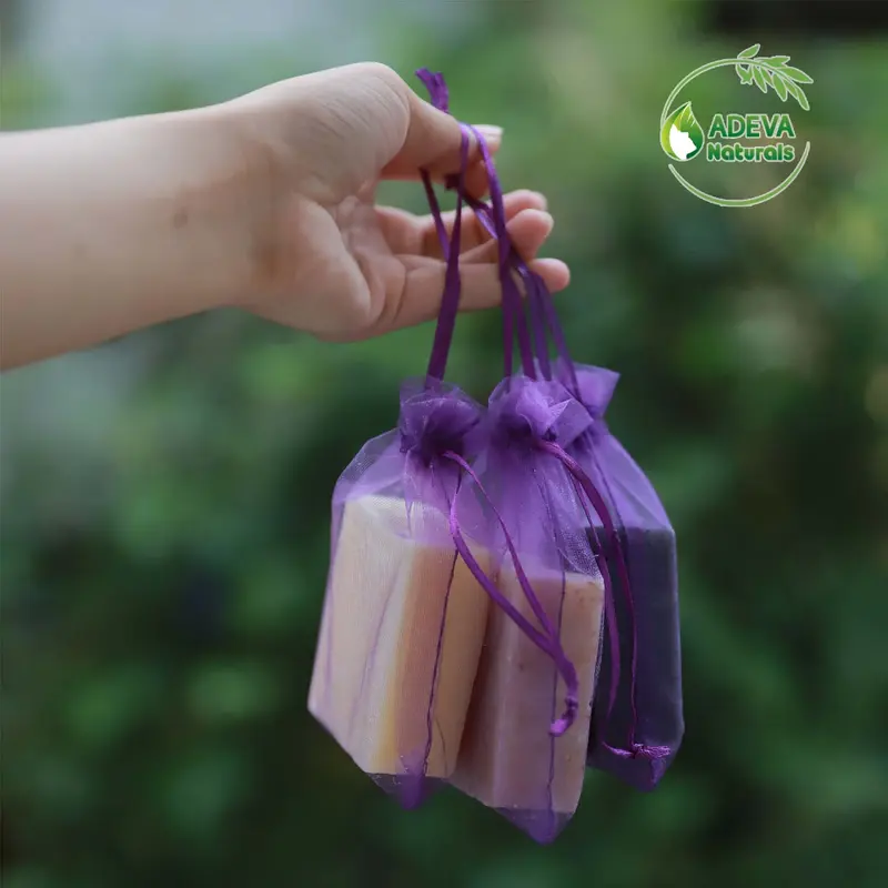 Xà Bông Thảo Dược ADEVA NONI Làm theo phương pháp nguội, Giúp Loại Bỏ Bụi Bẩn Và Tế Bào Chết Trên Da, Giảm Nhờn, Chống Viêm 100g Handmade Dưỡng Body Dưỡng Da Body 3