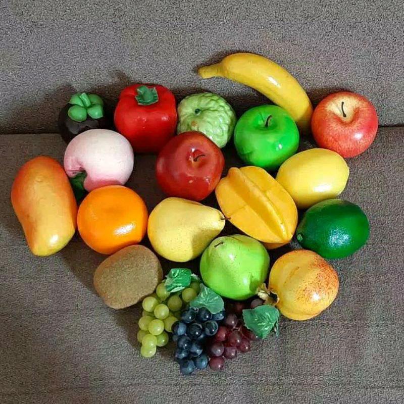 buah artificial / buah buahan palsu / buah imitasi / replika buah hiasan meja pajangan jus 0