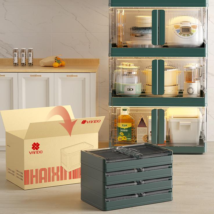 Product Introduction of Tủ Đựng Đồ 1 Tầng , Hộp Đựng Đồ Cửa Có Khoá Chốt, Chất Liệu Nhựa Cao Cấp Gấp Gọn Thông Minh Vando 25