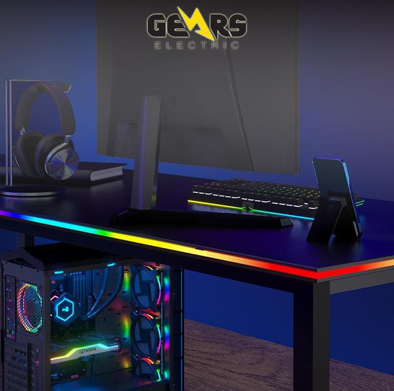 Dây Đèn LED RGB Dán Bàn Bọc Silicon 16 Triệu Màu Nháy Theo Nhạc, TrangTrí Decor Phòng, Bàn Làm Việc Skydimo