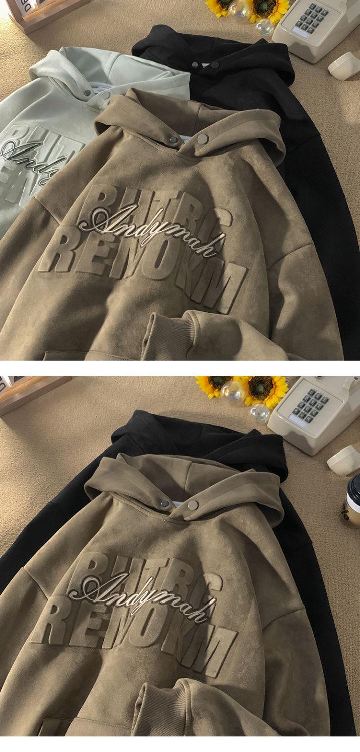 Product Introduction of Áo Hoodie Nặng, Dành Cho Nam Giới, Thương Hiệu Hợp Xu Hướng Có Mũ Trùm Đầu, Thích Hợp Cho Mùa Thu Và Mùa Đông, Thanh Thiếu Niên Và Học Sinh Trung Học, Phong Cách Cổ Điển Mỹ, Hàng Mới Về 2023, Áo Có Mũ Trùm Đầu 6