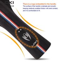 Gambar K SERIES 2 Pingpong bat LOKI - Table tennis racket - long handle, black and red dari LOKI INDONESA Kota Administrasi Jakarta Barat 5 Tokopedia