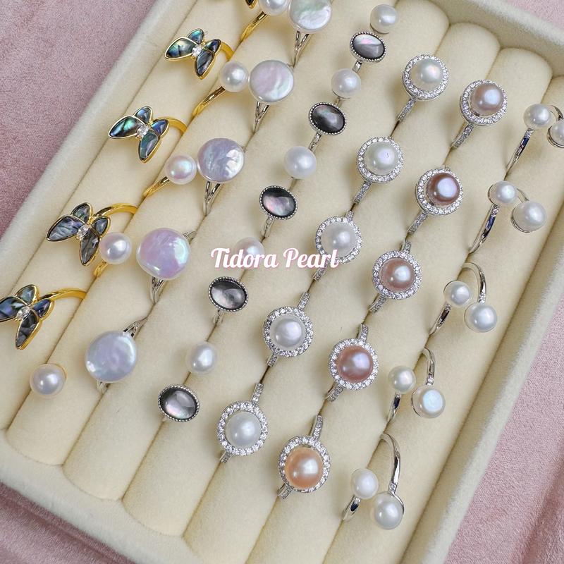 Nhẫn Các Mẫu Kiểu, Ngọc Trai Nước Ngọt, Dành Cho Nữ - Tidora Pearl