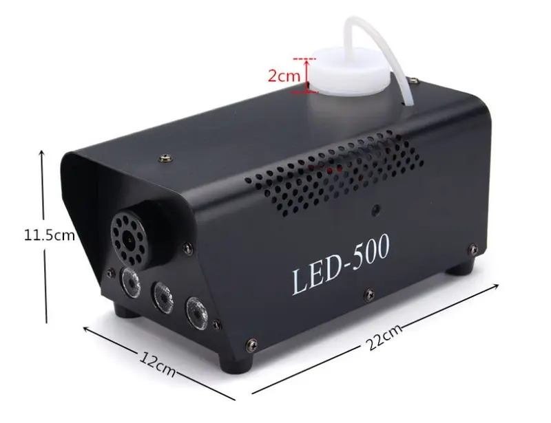 Máy Tạo Khói Công Suất 1500W - 1000W - 500W Có Led RGB Dùng Cho Sân Khấu, Bay Phòng Giúp Cho Đèn Thấy Rõ Được Tia - Tặng 3L Dầu Khói 3
