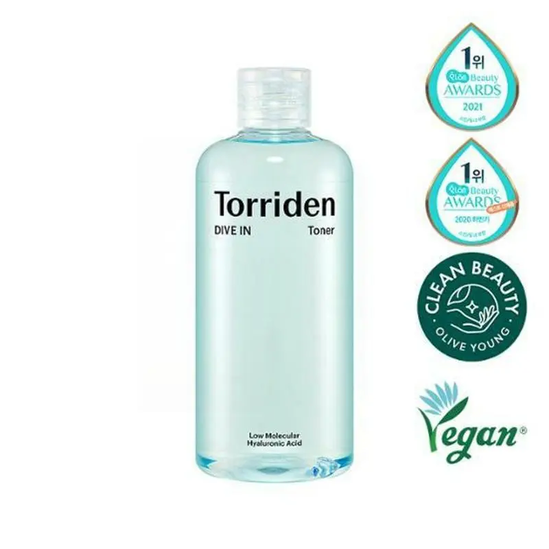 Toner cấp nước cho da dầu Torriden Dive-In Low Molecule Hyaluronic Acid Toner 300ml