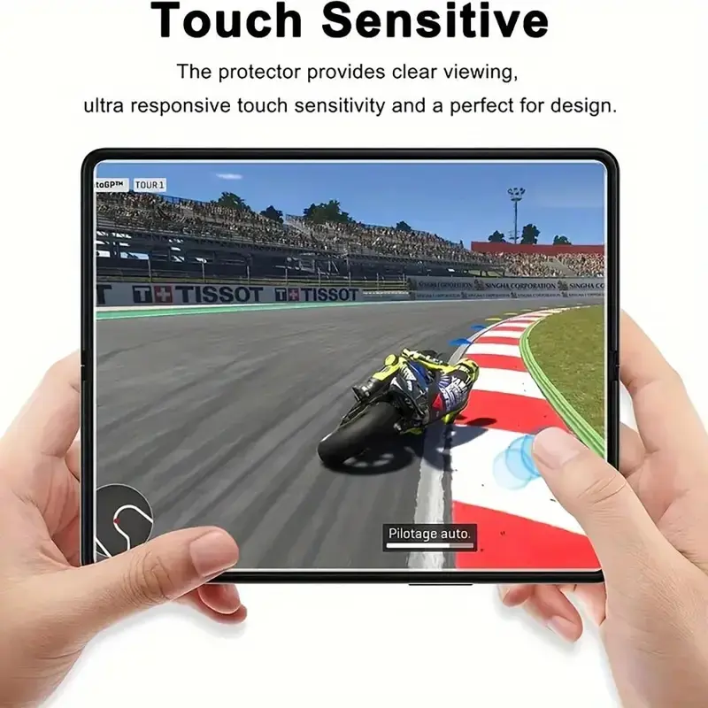 GIROUETTE GIROUETTE HD Flexible Hydrogel Film, 3 Counts Anti-scratch Phone Screen Protector, Bubble-free Installation Phone Screen Protective Film for Galaxy Z Fold 3/4/5/6, Cases 1