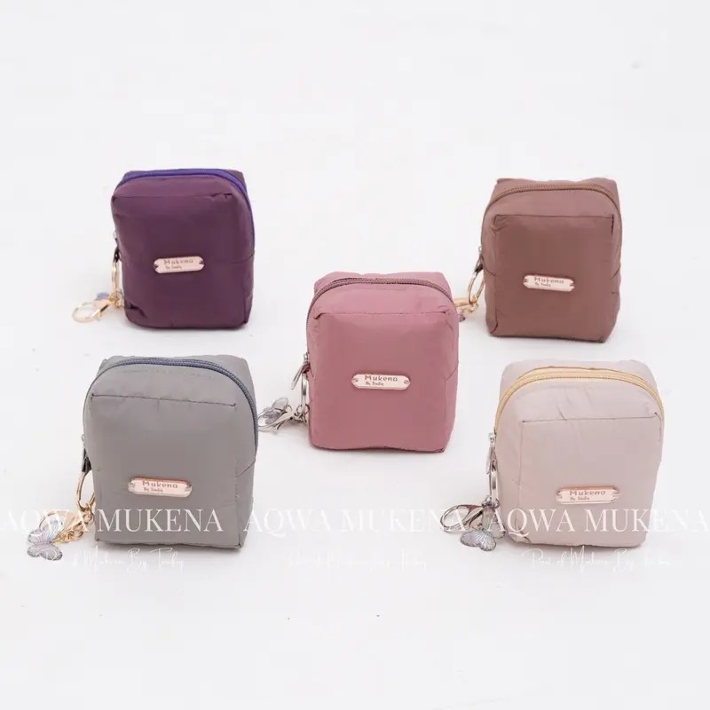 Mukena Calista Series By Mukena by Taufiq | Mukena Travel Mini Parasut Premium Polos | Mukena Travel Pouch Model 2in1 Resleting Dagu Nyaman Sajadah Atasan Lembut 3