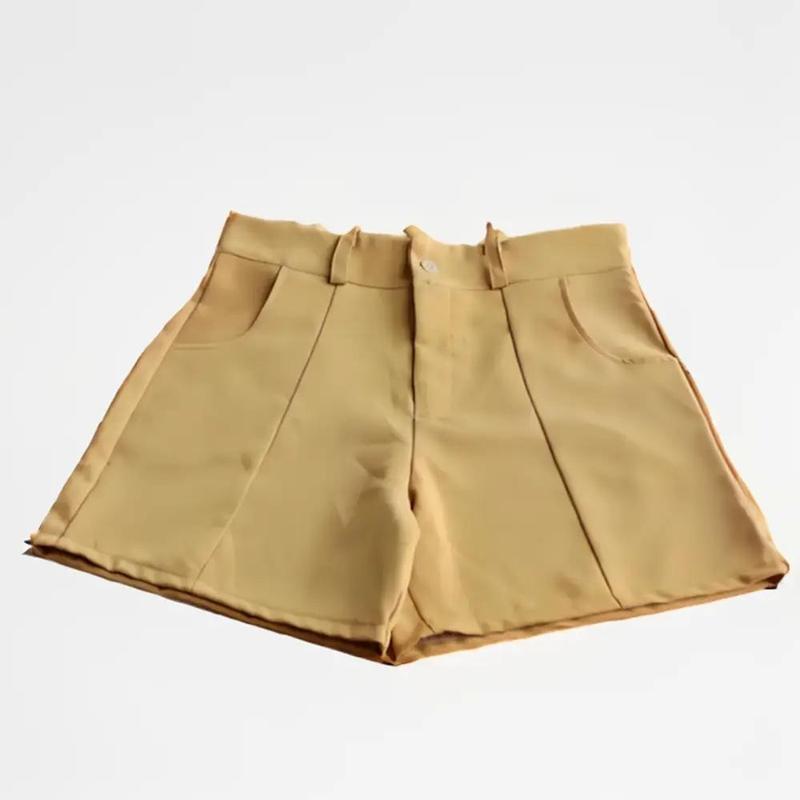 ( Mã 12) Quần short nữ lưng cạp cao fom chữ A có túi và khóa kéo - DKTB 012 Nữ Women Ong Pants 2