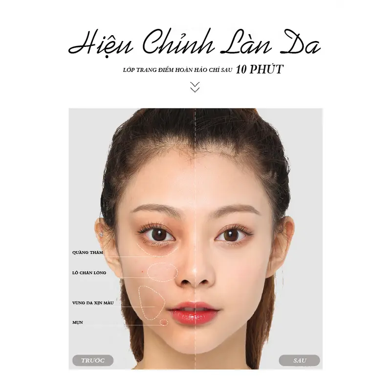 Kem dưỡng nâng tone sáng da HEXZE 50ml, kem Lazy dưỡng cấp ẩm, trắng da, che khuyết điểm 3