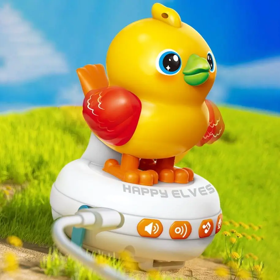 Gelang Pintar Anak Interaktif Multi Bahasa, Lagu Indonesia & Fitur Ikuti BacaanBurung dengan Sayap BergerakMainan Edukasi Seru untuk Si Kecil bebek lampu Belajar Hadiah Permainan Toys COD