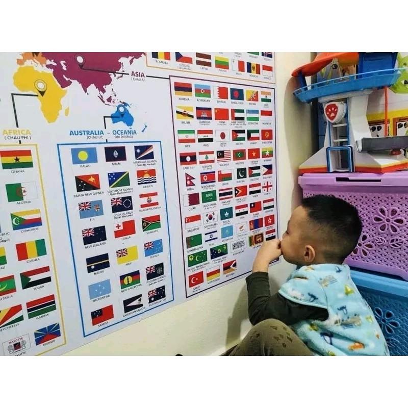 Decal cờ các nước trên Thế Giới cỡ đại 140x180cm 3