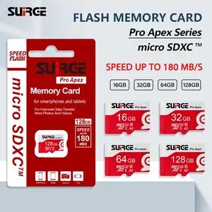 Suirge Memory 16GB 32GB 64GB 128GB TF Kartu Memori HP 180MB/S  Micro SD Card