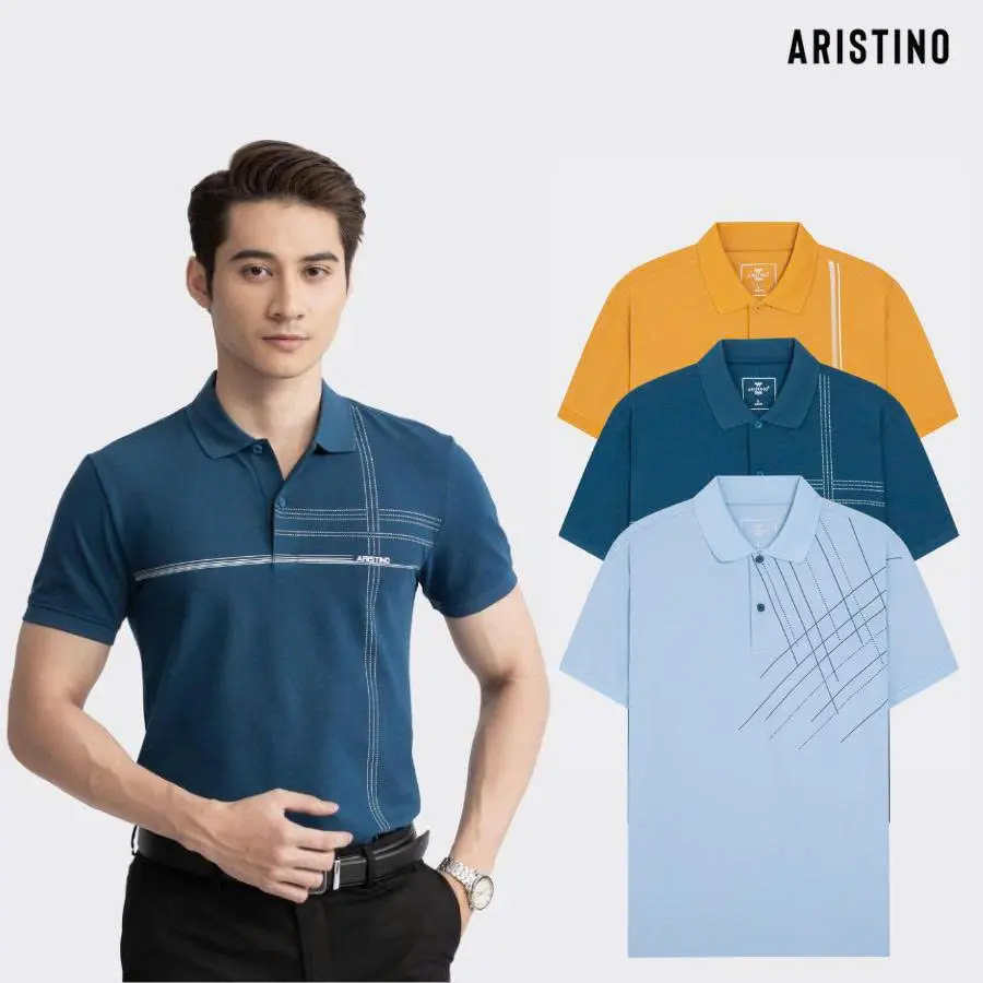Aristino Áo Polo Nam Cotton Fom Slim APS046S3