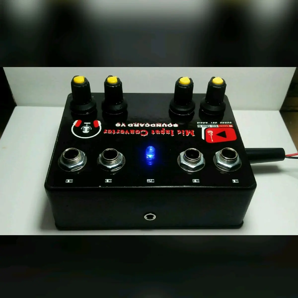 Mic Converter Soundcard V8 Output Bisa Ke Condenser dan Dynamic (Mic Input Converter Soundcard V8)