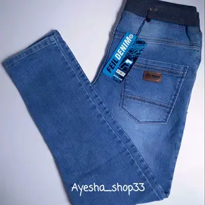 CELANA PANJANG JEANS SLIM FIT FEIL DENIM Karet Melar Nyaman