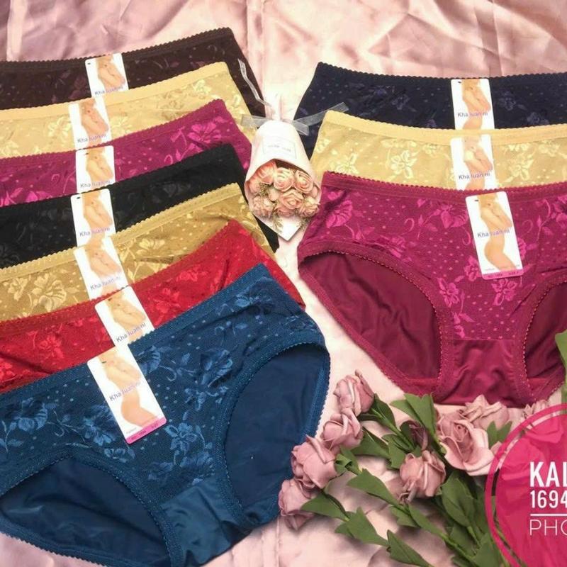 Combo 5 Quần thun lạnh phối ren, **# Nhiều kícḣ Cỡ Nữ Quần Lót