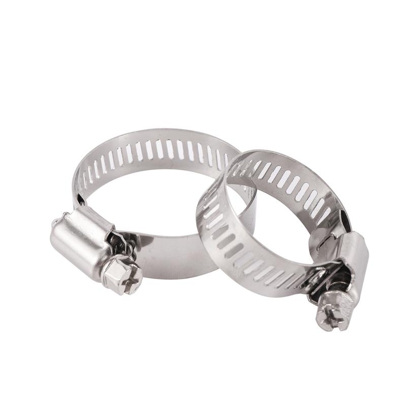 Product Introduction of Pipe Clamps 201 Stainless Steel Hose Clips Adjustable Drive Hose Clamps 13~95mm Water pipe Fastener Replacements 1/10Pcs 26