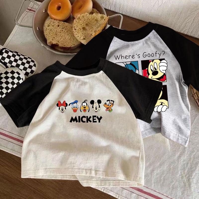 Áo Sơ Mi ngắn Tay Cho Trẻ Em, Áo Thun Bé Trai Bé Gái, Bộ Sưu Tập Mùa Hè, Áo Sơ Mi Lớp Cơ Sở Cho Em Bé In Hình Hoạt Hình, Thích Hợp Cho Độ Tuổi 0-10