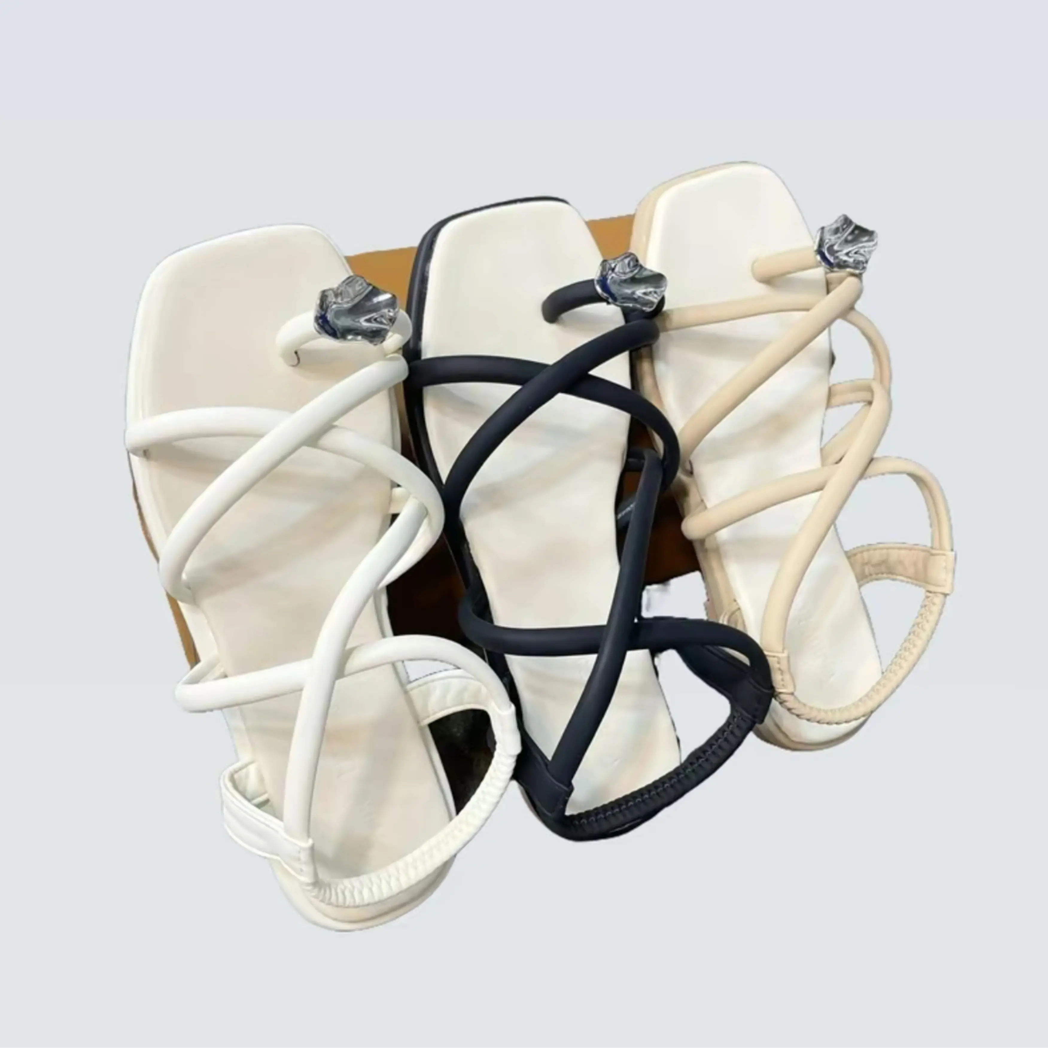 DEP SANDAL XỎ NGÓN ĐẾ THẤP 2 PHÂN (CHUẨN SIZE) S3