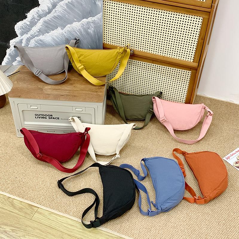 Túi Đeo Vai Vải Bố, Phong Cách Thời Trang INS, Nylon Không Thấm Nước, túi…