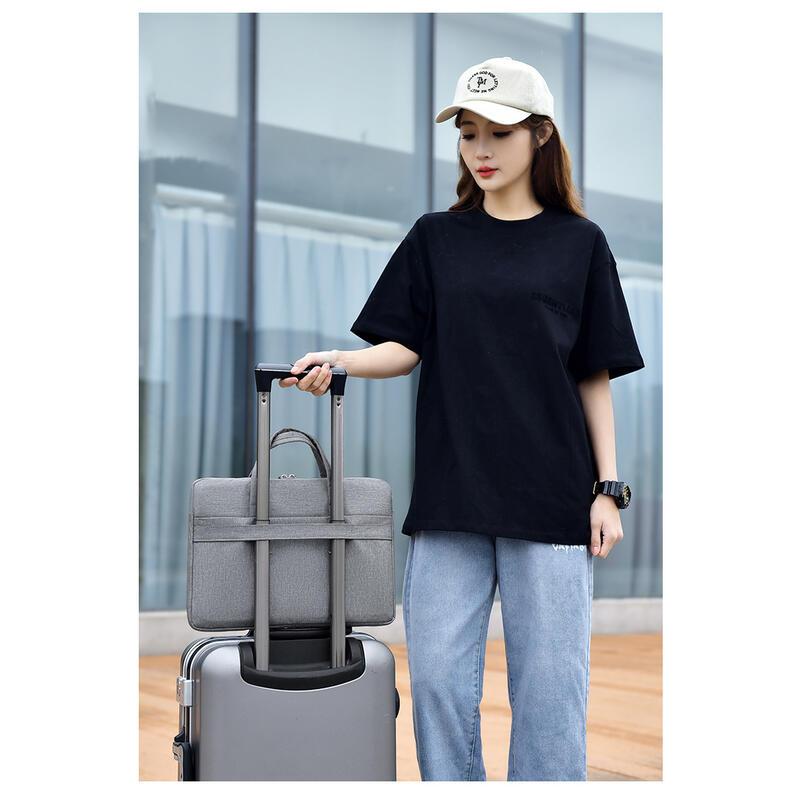 Product Introduction of New 15.6-inch laptop bag, minimalist handbag, business portable briefcase, can be printed 18