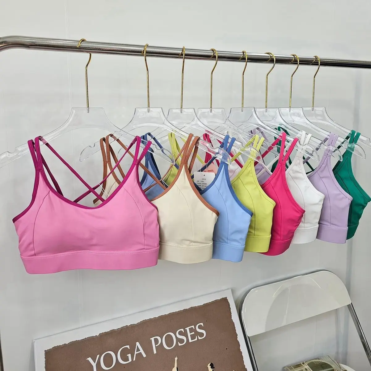 ￼Áo Bra Thể Thao Tập Gym Yoga Mút Đúc Cao Cấp Chất Vải Lulu Thun Lạnh Mềm Mát Co Giãn Thoải Mái A4
