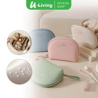 Gambar U-Living Tas Pouch Make Up Estetik Anti Air Shell Shaped Tas Kosmetik Travel TM019 - Pink - Tas Make Up dari U-Living Indonesia Kota Bekasi 1 Tokopedia
