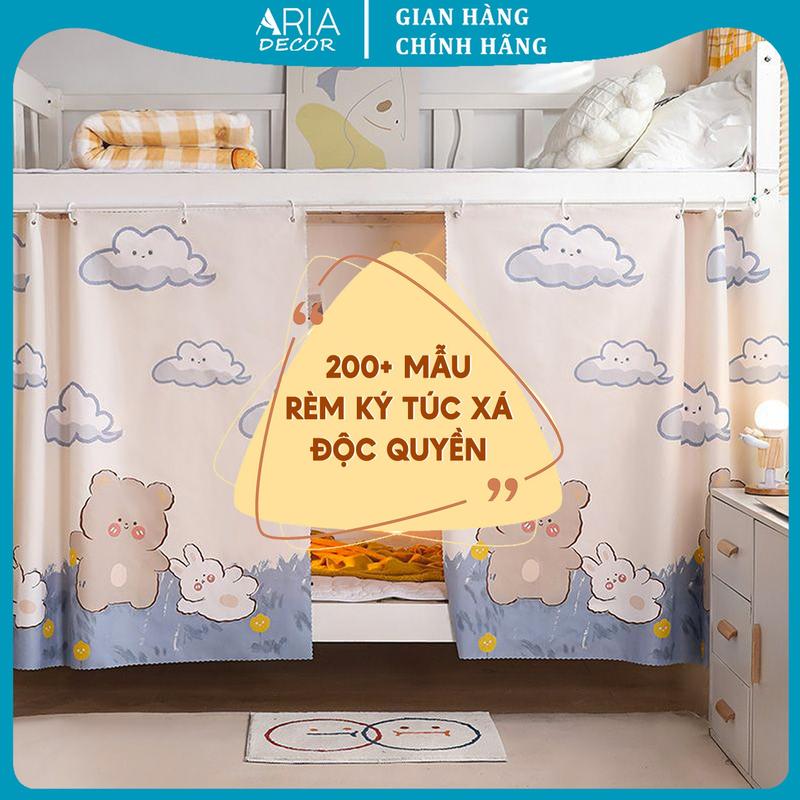 Rèm ký túc xá sinh viên ARIA DECOR, ktx giường tầng 1 lớp , rèm chống muỗi, che ánh sáng tạo không gian riêng ARIA DECOR