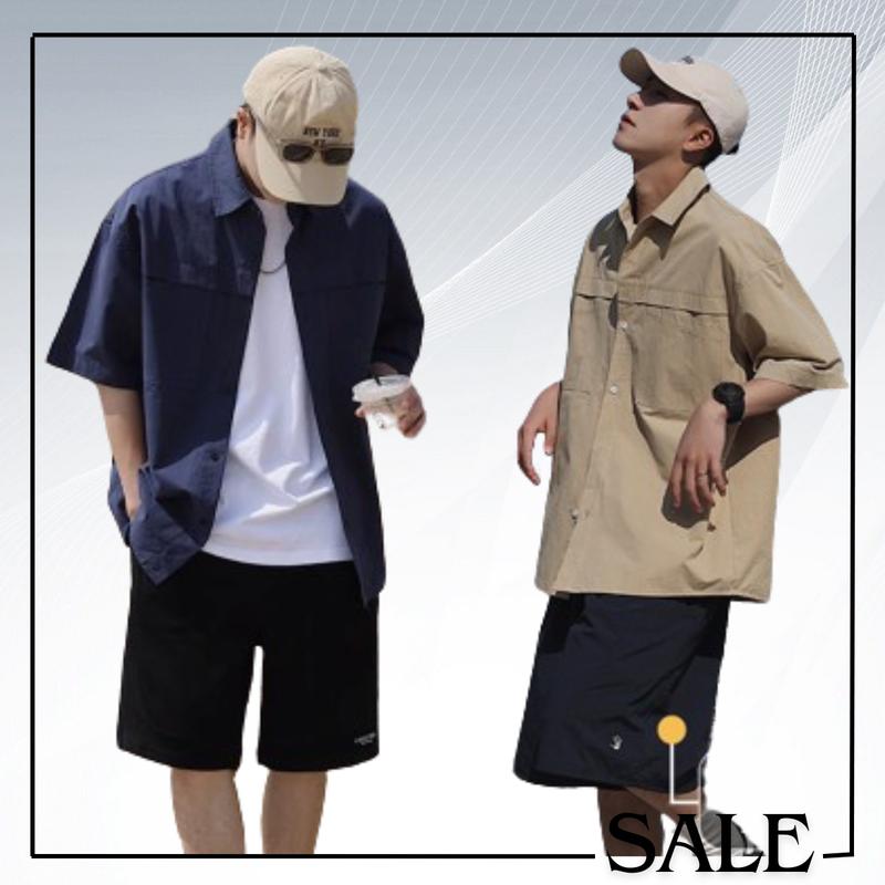 ZooZoo - Áo sơ mi ngắn tay form Boxy dễ phối đồ, thiết kế túi chéo , hàng unisex Nam Nữ