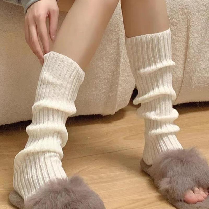 Tất nhún ống chân Vớ ống len tăm phong cách Jennie cực xinh