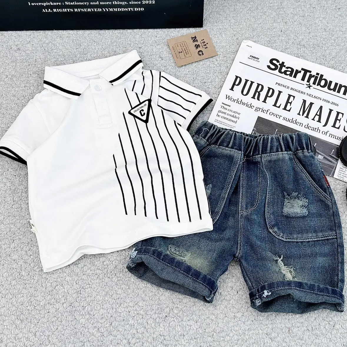 [SUSHIKIDS] Bộ Polo + Quần jean Cực Xịn sò cho bé trai | Size 9-27kg | Áo cotton mềm mát.