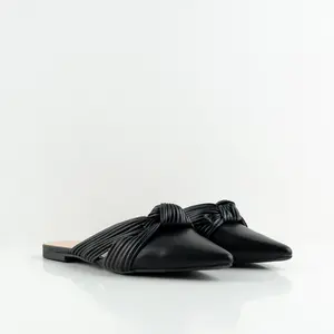 URBAN&CO Basic Mules Flatshoes Sepatu Kerja Slip On Wanita Kekinian - Tiana