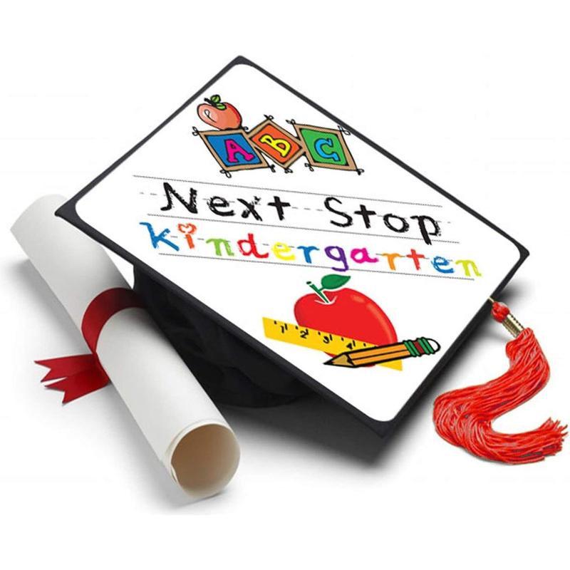 Elementary Graduation Cap - Next Stop Kindergaten Grad Cap Topper, Grad ...