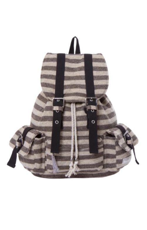 Product Introduction of Newjeans Same Tensedance Korean Flat Stripe Machine Can Casual Plaid Backpack Large Capacity 10