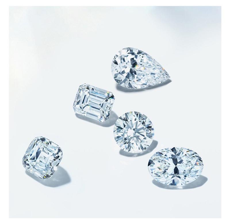 Product Introduction of 【#106】925 Sterling Silver Three-stone Setting Moissanite Ring 10