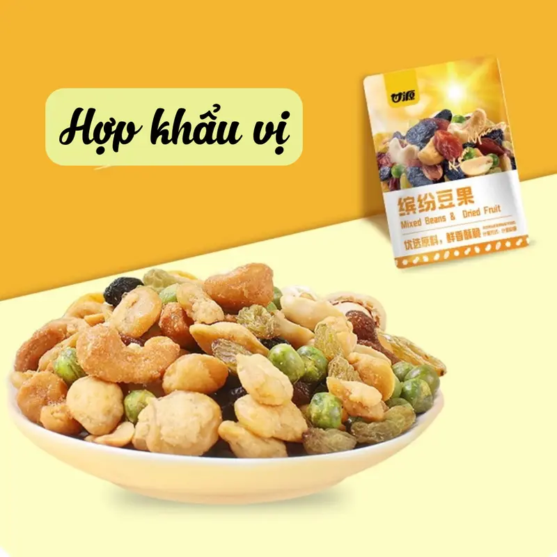 Gói hạt mix dinh dưỡng tổng hợp nhiều hương vị sấy giòn, đồ ăn vặt Snack - Food 3