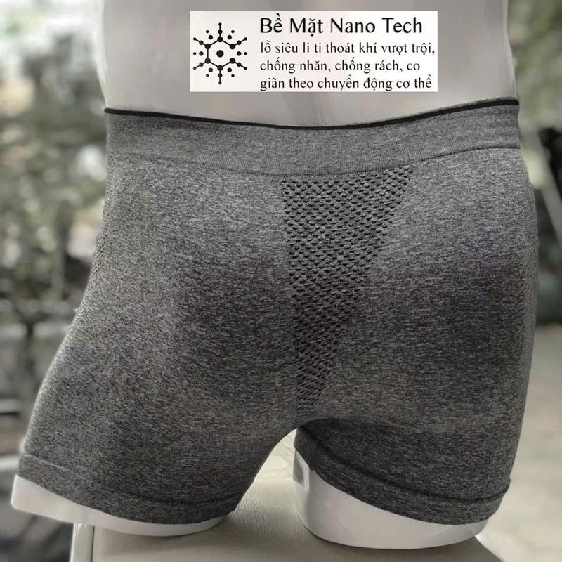 COMBO 3 Quần Sịp Đùi Nam Boxer VNXK Vải Dệt Kim Thông Hơi Thoáng Khí Mềm Mịn Quần Boxer Thun Menswear 6