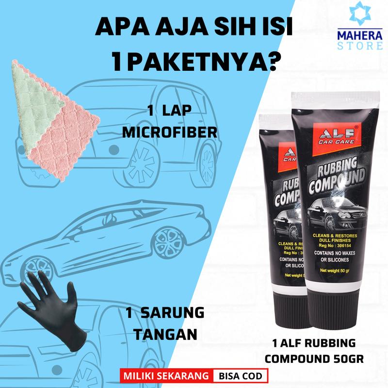ALF RUBBING COMPOUND PENGHILANG BARET BODY KENDARAAN MOBIL / MOTOR 100% AMPUH 7